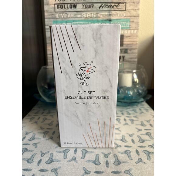 Chic & Tonic Cup Set of 4 - Picture 1 of 5